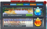 Winter Spotlight Missions menu