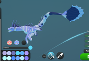 Koipise in the menu featuring its unobtainable secondary color palette