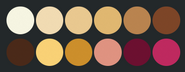 Cupuere's primary color palette