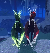 Gigantism (right) and custom Shimmer (left) Garra Warden