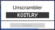 Unscrambler minigame