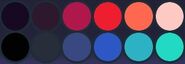 Zoltraack's primary color palette