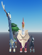 Lorolael's size compared to that of Lmakosauruodon and Yeba'idi