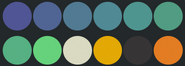 Zwevealisk's primary color palette