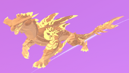 Custom Glimmer Meorlark, highlighted in neon yellow colors