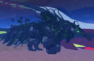 Overgrown Aseliorus in-game at night