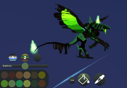 Qurugosk in the Legacy menu featuring its second color palette