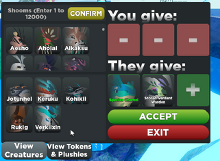 TRADE  Roblox Creatures of Sonaria Amino