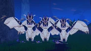 Dwarfism (left), normal (middle), and elder (right) Urzuk
