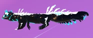 Custom Glimmer Zokzis, highlighted in white (blue is naturally neon)