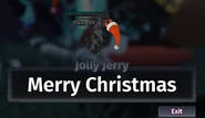 Jolly Jerry's message 1, in-game