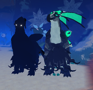 Gigantism (right) and Shadow (left) Nindyr
