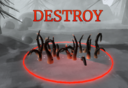 The "Destroy" circle