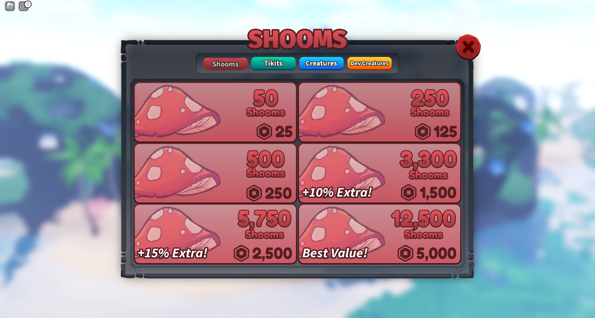 Shooms, Trade Roblox Creatures of Sonaria Roblox Items