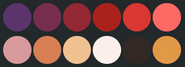 Erridea's primary color palette