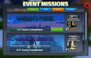 Event Missions menu during part 1