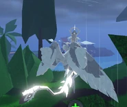 Old Glow Tail Angelic Warden; note the extra glowing parts on the hands, tail, and legs