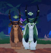 Default Gigantism male (right) and Costume regular male (left) Clovilowper