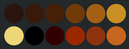 Tornir's primary color palette