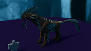 Old Gloracus beside a Roblox avatar