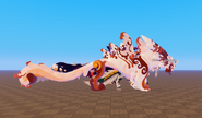 Fabráashé size comparison, side view