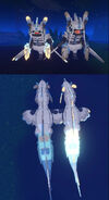 Custom Gigantism (right) and previous Glow Tail + Glimmer (left) Koini