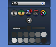 A demonstration of the alignment palette, along with a nested palette and special palette.