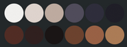 Pterolythux's primary color palette
