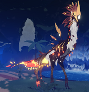 Old custom Glow Tail Boreal Warden; note the glowing thighs and feet