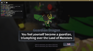 The Guardian Dragon mother informs you of your full ascension.