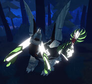 Old Glow Tail Gramoss; note the glowing tusks and parts of the hind legs
