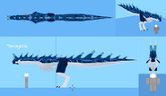 A reference sheet of the original model for Taurolystris