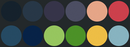 Slaiorn's primary color palette