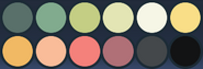 Dalitil's primary color palette