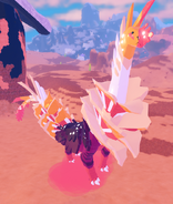 Lorolael's blood, which is pink