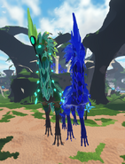 Custom Gigantism (left) and Sapphire (right) Boreal Warden