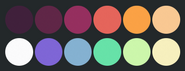 Lorolael's primary color palette