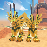 Dwarfism (right) and regular (left) Inkpujin