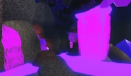 Volcano Island's main cave during the event