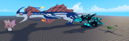 Brequewk next to Reviiaton and Lissiceous's old models in Roblox Studio