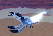 Old Glow Tail juvenile Polymonstrum; note the glowing thighs and extensions by the tail tip