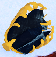 Banishii's carcass features black flesh and yellow bones