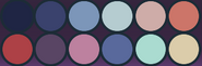 Corsarlett's primary color palette