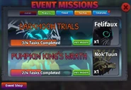 Event Missions menu during part 2