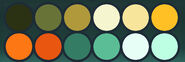 Koryser's primary color palette