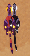 Custom Dwarfism maleZoocuu (right) next to default Regular male Zoocuu (left), from above