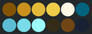 Lucensia's primary color palette