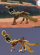 Harvest female in-game and male Aholai