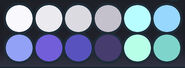Emphines' primary color palette