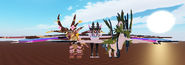 Size comparison with Saukuryn and Nolumoth, front view